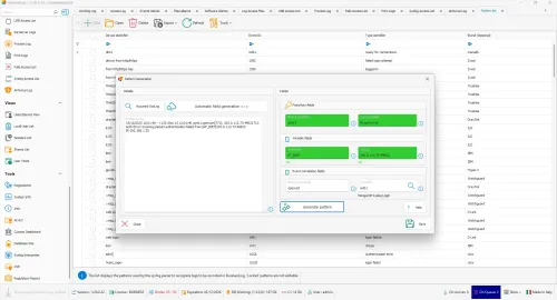 AI-assisted pattern parser generation